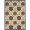 Homeroots 4 x 6 ft. Blue Floral Vines Indoor & Outdoor Area Rug 384971 - alternate 1